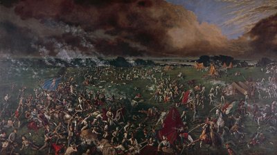 Slaget vid San Jacinto 1836 av Henry Arthur McArdle