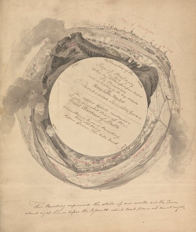 Belägring vid Badajoz av Henry Aston Barker