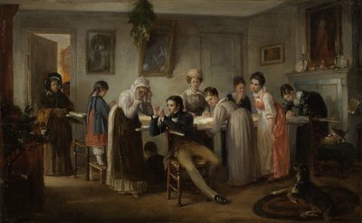 Quiltningsfest, 1872 av Henry Bacon