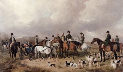 Möt Prince Consorts harrier i Windsor i Great Park, 1845 av Henry Barraud