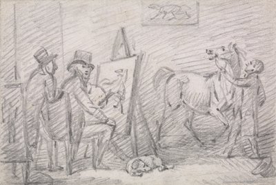 The Artists Studio av Henry Bernard Chalon