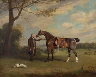 Jarlen av Shrewsburys brudgum håller en jägare av Henry Bernard Chalon