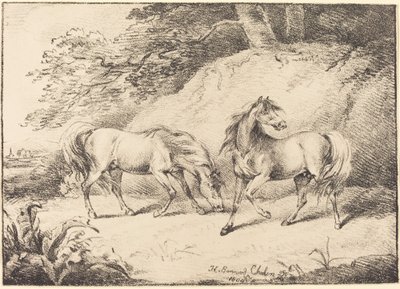 Vilda hästar av Henry Bernard Chalon