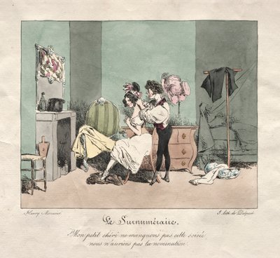 Administrativ tull: Supernumerär. av Henry Bonaventure Monnier