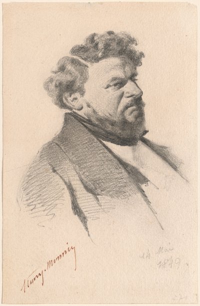 Porträtt av en man av Henry Bonaventure Monnier