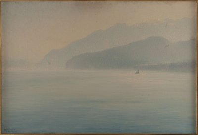 Küste von Sorrent, Blau und Silber von Henry Brokman-Knudsen