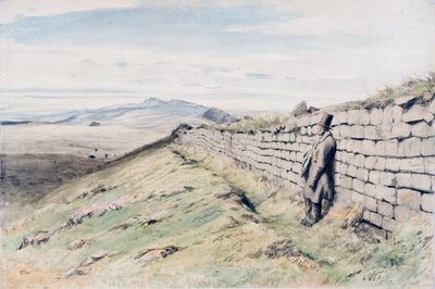 Cockmount Hill (penna, wc & gouache på papper, på kort) av Henry Burdon Richardson