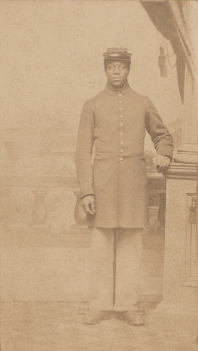 Carte-de-visite av en oidentifierad unionssoldat, 1862-1884. av Henry C. Cushing