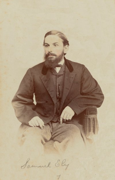 Carte-de-visite-porträtt av Samuel Ely, 1862-1869. av Henry C. Phillips