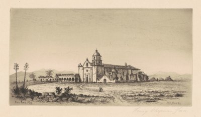 Mission San Luis Rey de Francia, 1883. av Henry Chapman Ford