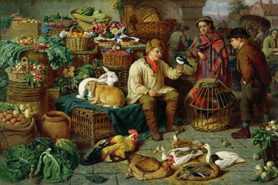 Marknadsscen av Henry Charles Bryant