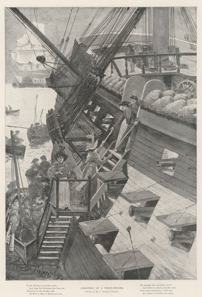 Jul på en tredäckare av Henry Charles Seppings Wright