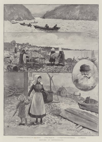 Skisser i Newfoundland av Henry Charles Seppings Wright