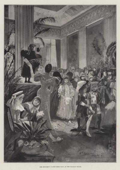 Barnens utklädningsbal på Mansion House av Henry Charles Seppings Wright