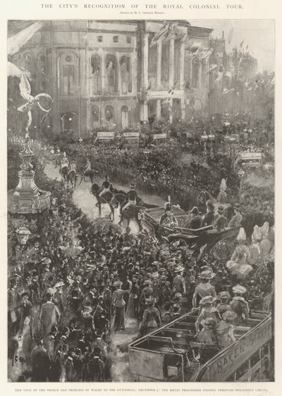 Stadens erkännande av Royal Colonial Tour av Henry Charles Seppings Wright