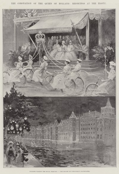 Kröningen av drottningen av Holland, Jubel i Haag av Henry Charles Seppings Wright
