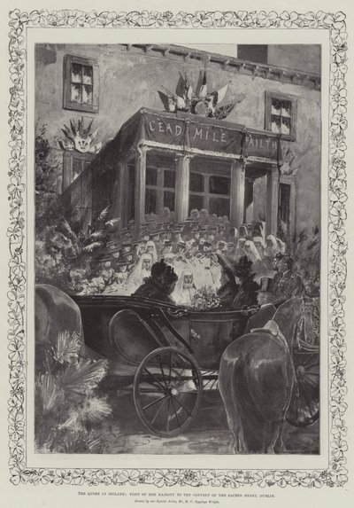 Drottningen på Irland, Hennes Majestäts besök i Sacred Heart Convent, Dublin av Henry Charles Seppings Wright