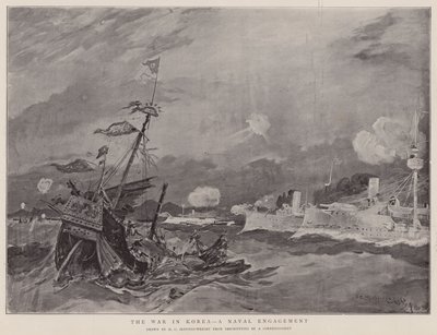 Kriget i Korea, en marin insats (litografi) av Henry Charles Seppings Wright