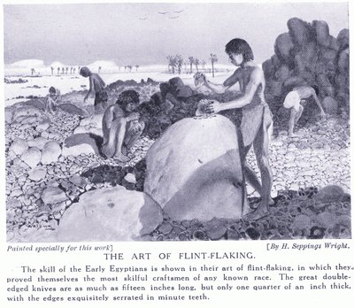 Konsten att tillverka flinta, c.1920 av Henry Charles Seppings Wright