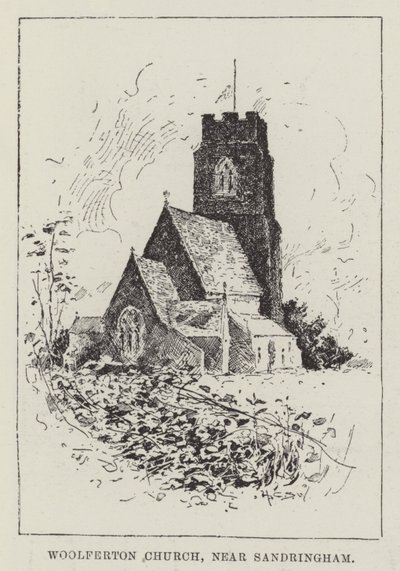 Woolferton Church, nära Sandringham av Henry Charles Seppings Wright