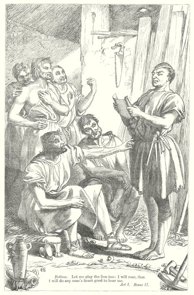 En midsommarnattsdröm (gravyr) av Henry Courtney (after) Selous