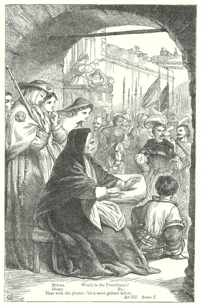 Allt är väl som slutar väl (gravyr) av Henry Courtney (after) Selous