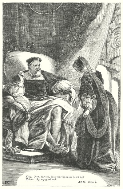 Allt är väl som slutar väl (gravyr) av Henry Courtney (after) Selous