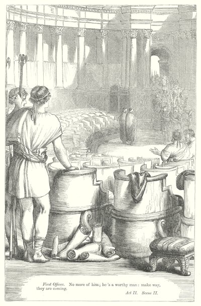 Coriolanus (gravyr) av Henry Courtney (after) Selous