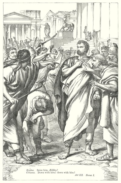 Coriolanus (gravyr) av Henry Courtney (after) Selous