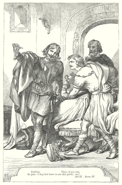 Cymbeline (gravyr) av Henry Courtney (after) Selous