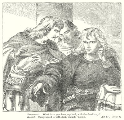 Hamlet (gravyr) av Henry Courtney (after) Selous