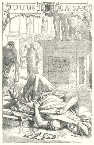 Julius Caesar (gravyr) av Henry Courtney (after) Selous