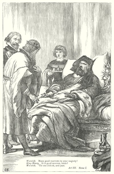 Kung Henrik IV del II (gravyr) av Henry Courtney (after) Selous