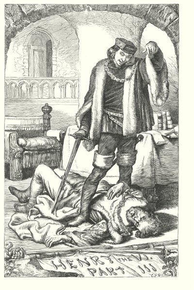 Kung Henrik VI del III (gravyr) av Henry Courtney (after) Selous