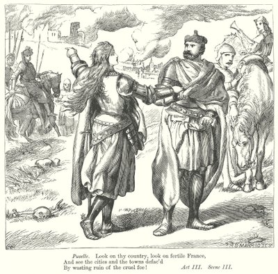 Kung Henrik VI del I (gravyr) av Henry Courtney (after) Selous