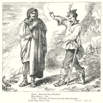 Kung Henrik V (gravyr) av Henry Courtney (after) Selous