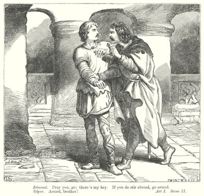 Kung Lear (gravyr) av Henry Courtney (after) Selous