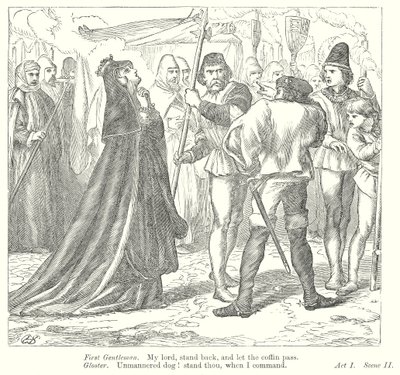Kung Rikard III (gravyr) av Henry Courtney (after) Selous