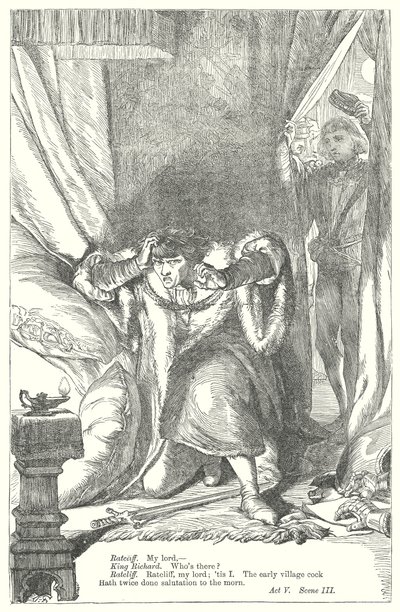 Kung Rikard III (gravyr) av Henry Courtney (after) Selous