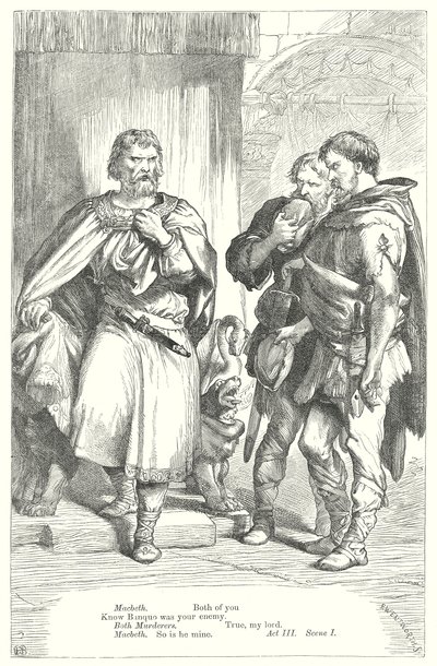 Macbeth (gravyr) av Henry Courtney (after) Selous