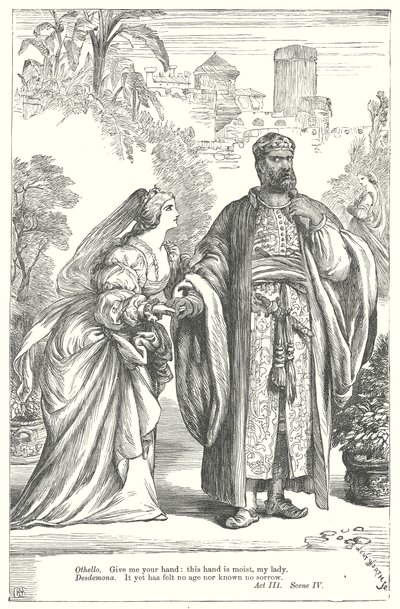 Othello (gravyr) av Henry Courtney (after) Selous