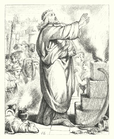 Davids offer (gravyr) av Henry Courtney (after) Selous