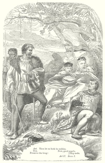 Stormen (gravyr) av Henry Courtney (after) Selous
