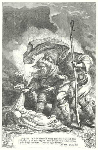 Vintersagan (gravyr) av Henry Courtney (after) Selous