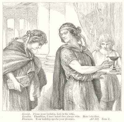 Timon från Aten (gravyr) av Henry Courtney (after) Selous