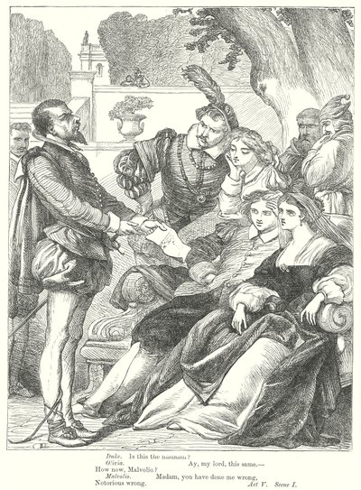 Trettondagsafton (gravyr) av Henry Courtney (after) Selous
