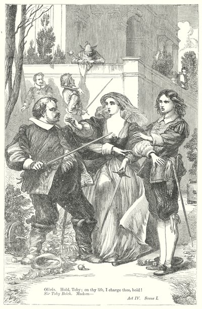 Trettondagsafton (gravyr) av Henry Courtney (after) Selous