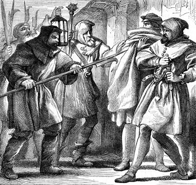 Scen från Shakespeares Much Ado about Nothing, 1870 av Henry Courtney Selous