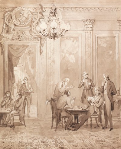 The Life of a Nobleman: Scene the Fifth - The Gambling House av Henry Dawe