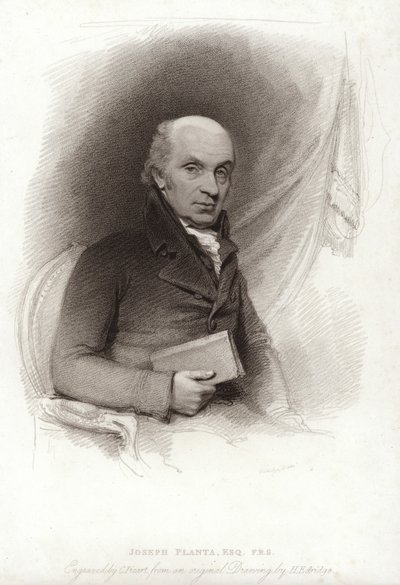 Joseph Planta av Henry Edridge